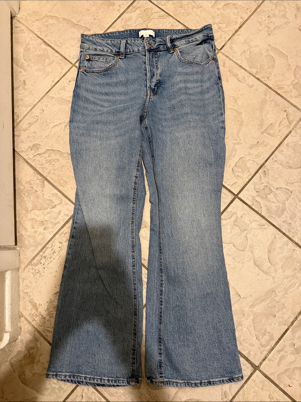 H&M Women's Light Blue Flare Jeans